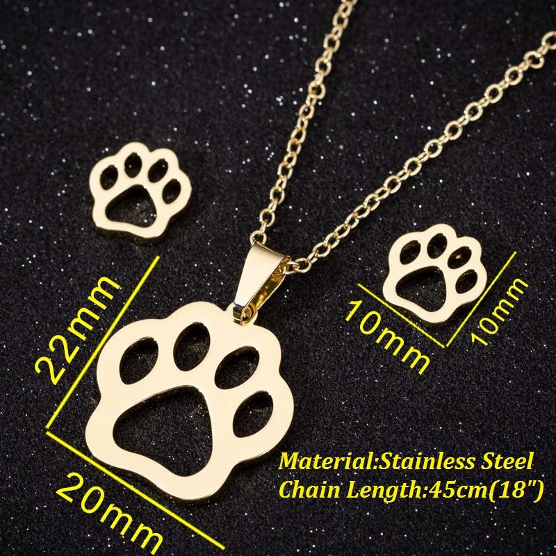 Animal Three-piece Fashion Geometry Pattern Gesture Necklaces