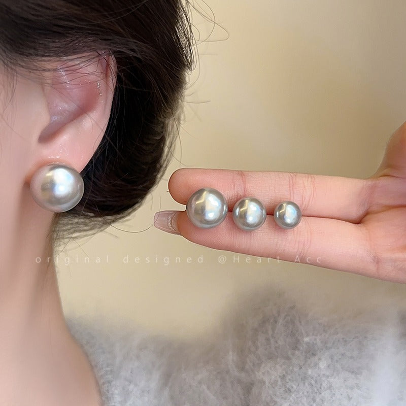 Women's Gray Pearl Light Luxury High-grade Elegant Wild Rings
