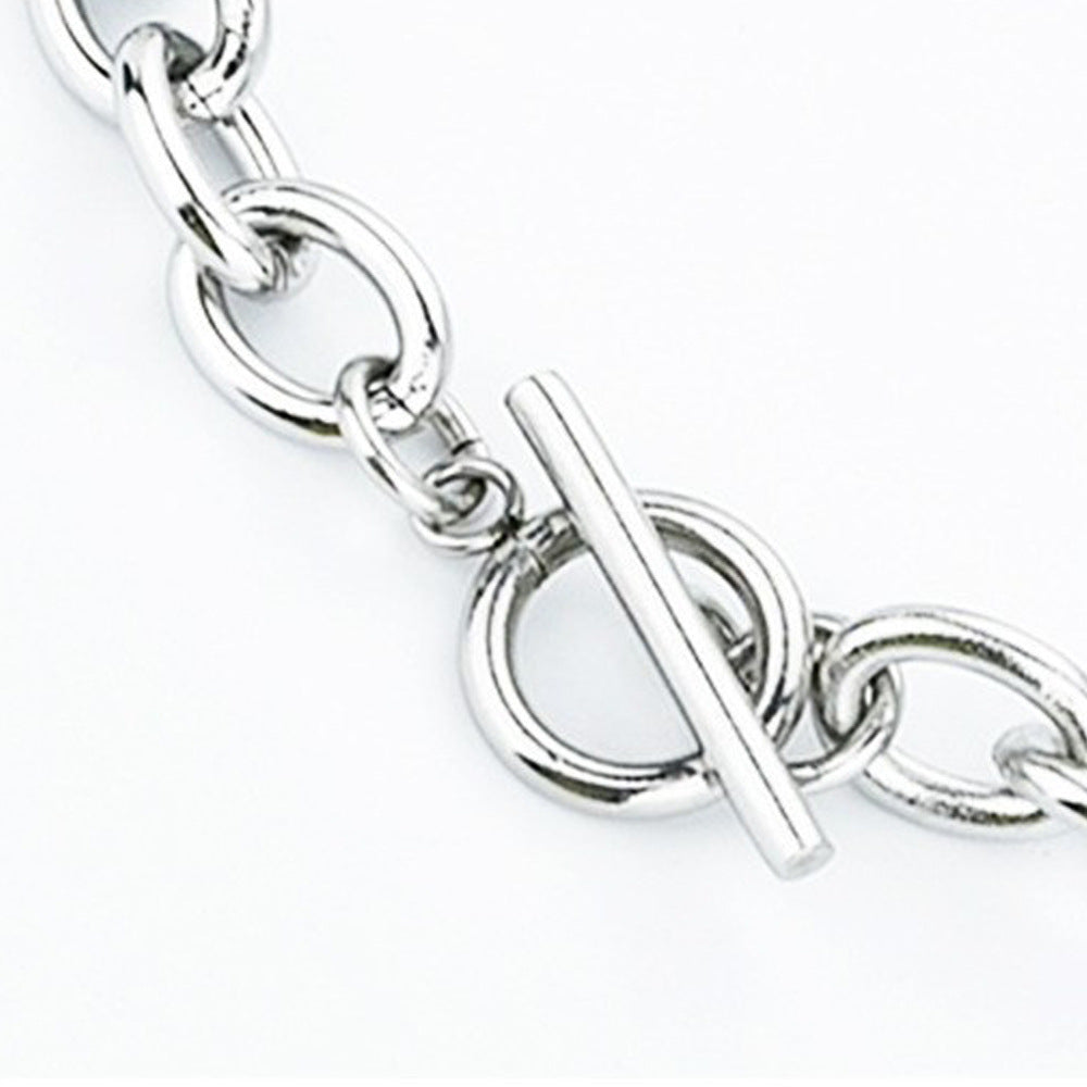 Retail Word Stainless Steel O-shaped Cross Bracelets