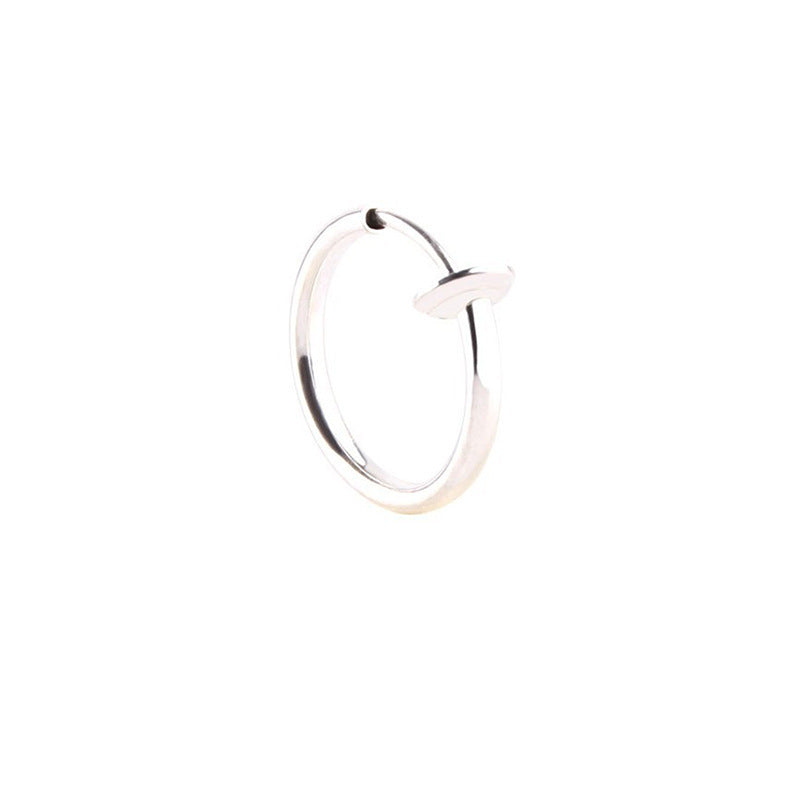 Unisex Pseudo Elastic Clip-on Round Spring Earrings