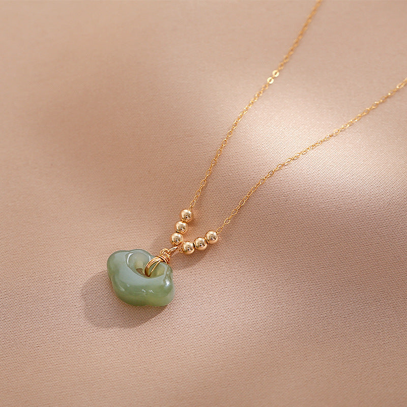 Peace Buckle Fashion Clavicle Chain Exquisite Necklaces