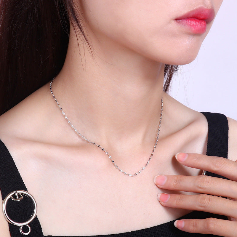 Women's Fashion Lip Chain Clavicle Tile Long Tail Personality Necklaces