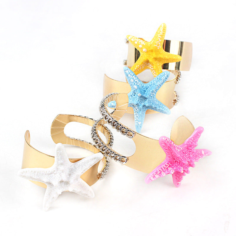 Colorful Starfish Vigorous Heart Trendy Vacation Bracelets