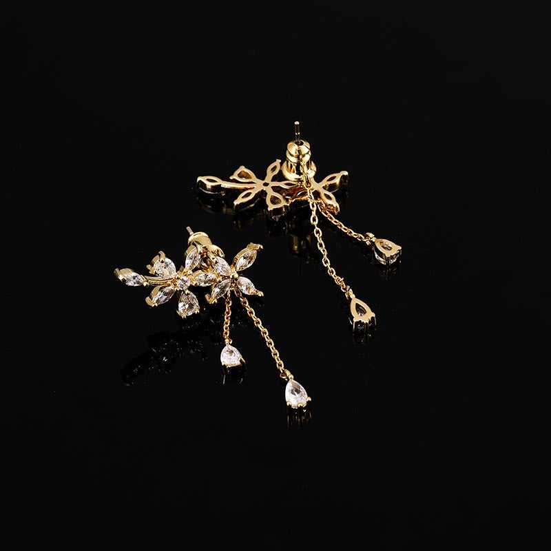 Fairy One-piece Mosquito Coil Female Sweet Tassel Earrings