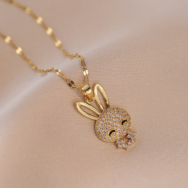 Rabbit Live Broadcast Design Light Luxury Necklaces