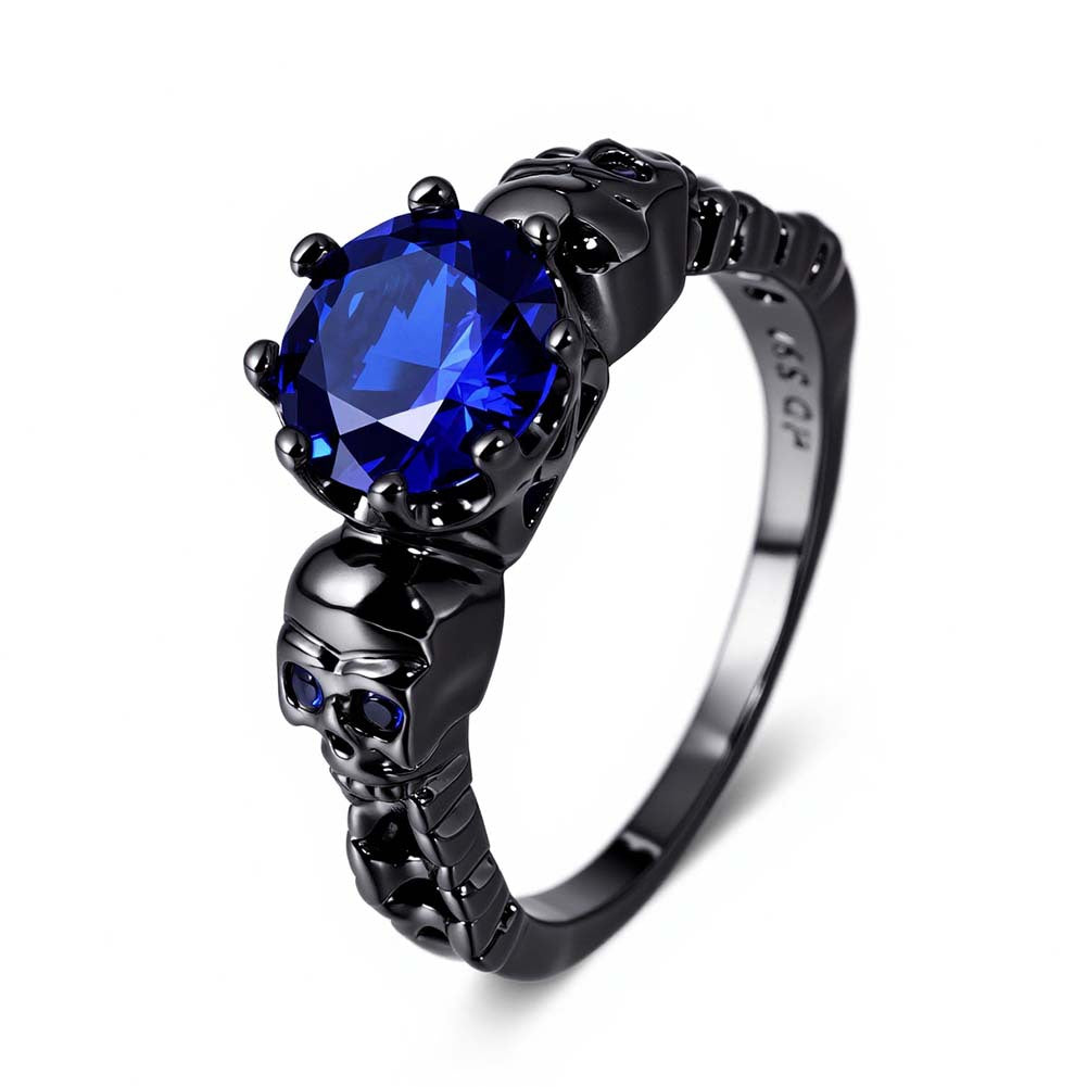 Female Retro Purple Zircon Fashion Creative Ghost Ring