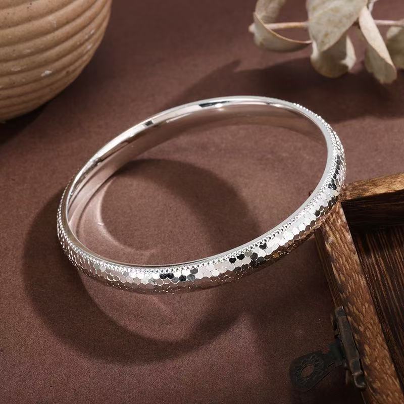 Hot Plated Loach Back Mush Ice Flash Dragon Scale Solid Bracelets