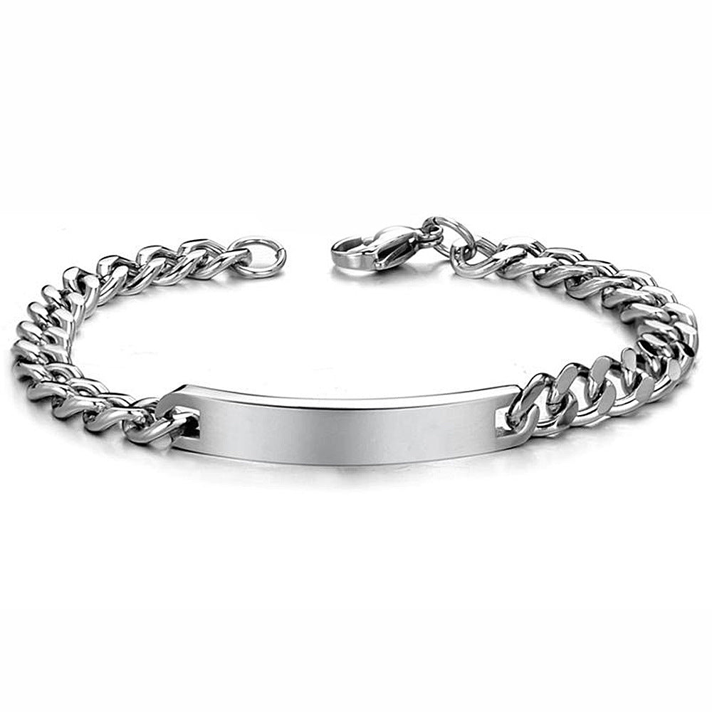 Einfache, glänzende und schnitzbare Armbänder für Damen und Herren