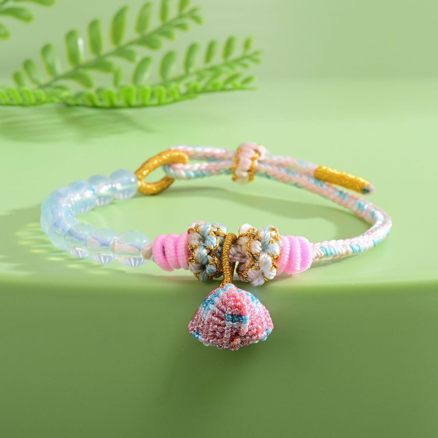 Festival Colorful Rope Perfect Peach Blossom Knot Bracelets