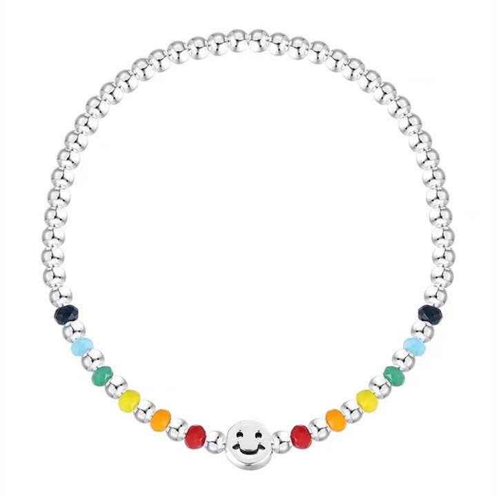 Design Cute Light Luxury Exquisite Rainbow Smiley Bracelets