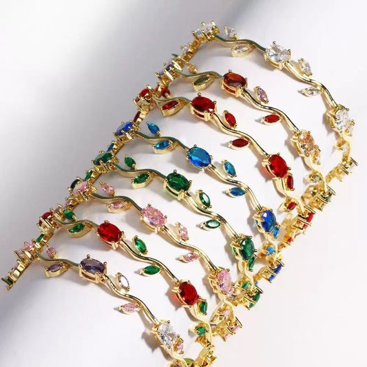 Luxury Style Quality Zircon Light Full Diamond Bracelet