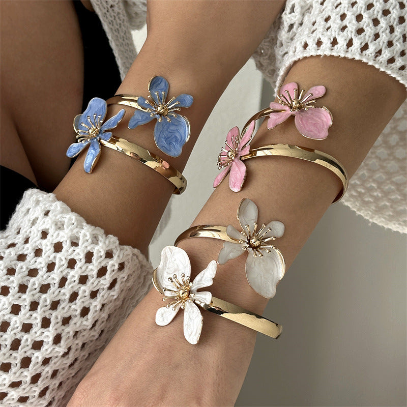 Oil Elegant High Sense Vacation Style Double Bracelet