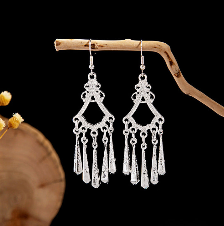 Imitation Miao Sier Family Minority Ethnic Style Earrings
