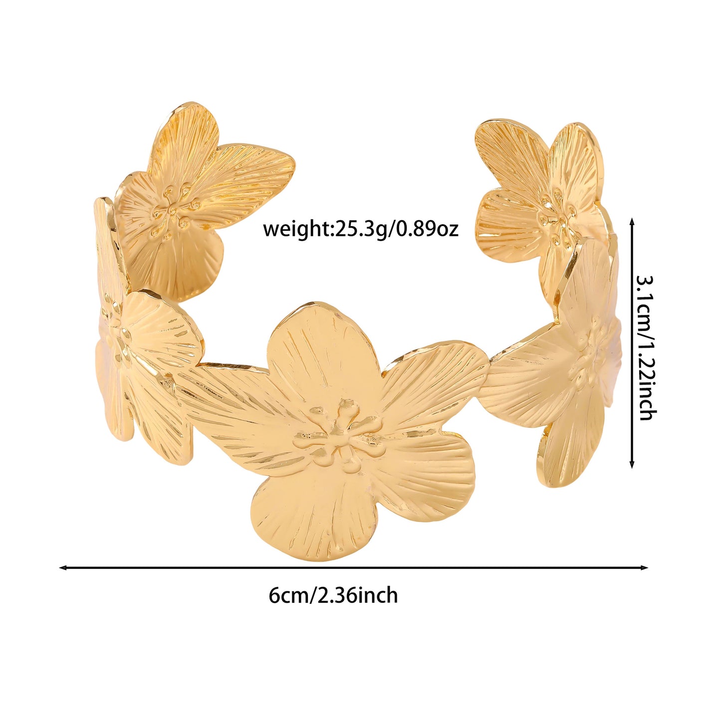 Women's Stainless Steel Open Adjustable Affordable Luxury Fashion Bracelets