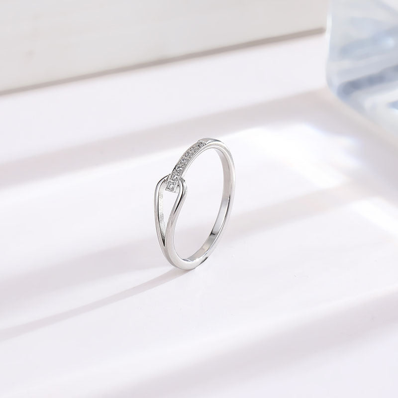 Hollow Titanium Steel Female Design Affordable Luxury Rings