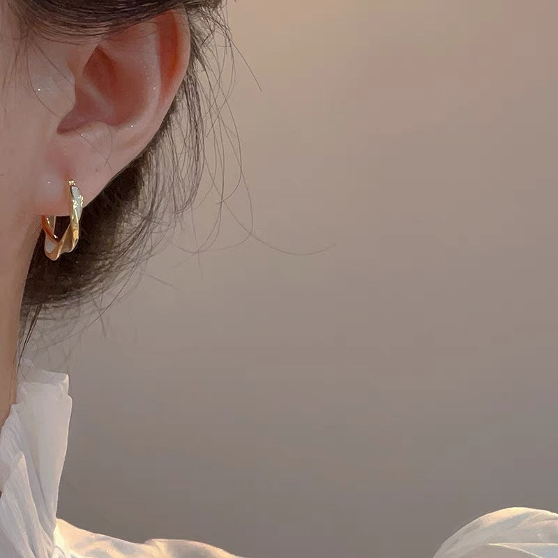 Boucles d'oreilles rétro pour femmes, émaillées goutte à goutte, Design de niche, à la mode