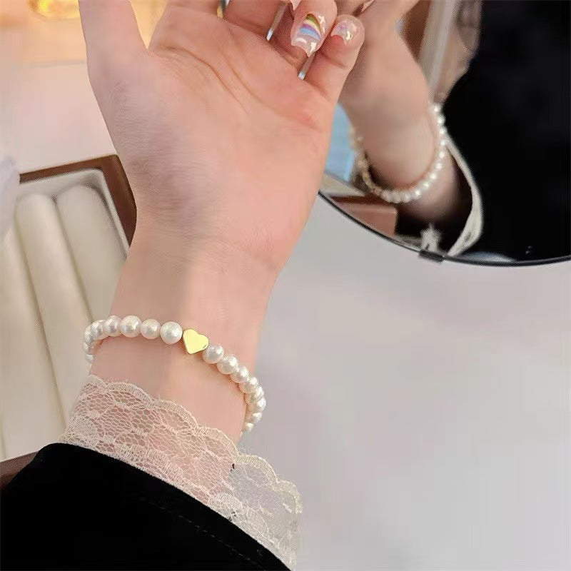 Women's Pearl Brace Lace Light Luxury High-grade Bracelet