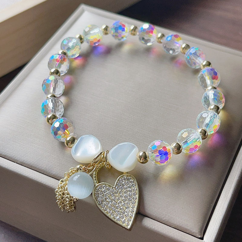 Super Shiny Crystal Female Shell Love Bracelets