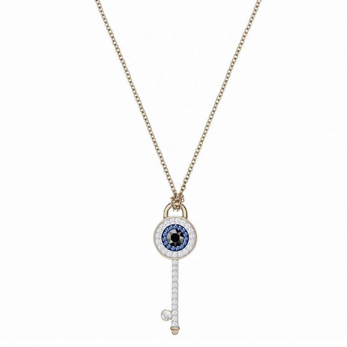Pair Version Devil's Eye Series Tassel Elements Crystal Rings