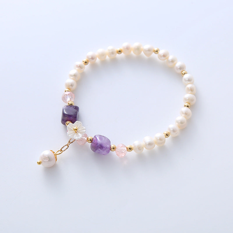 Natural Freshwater Pearl Crystal Female Design Bracelets