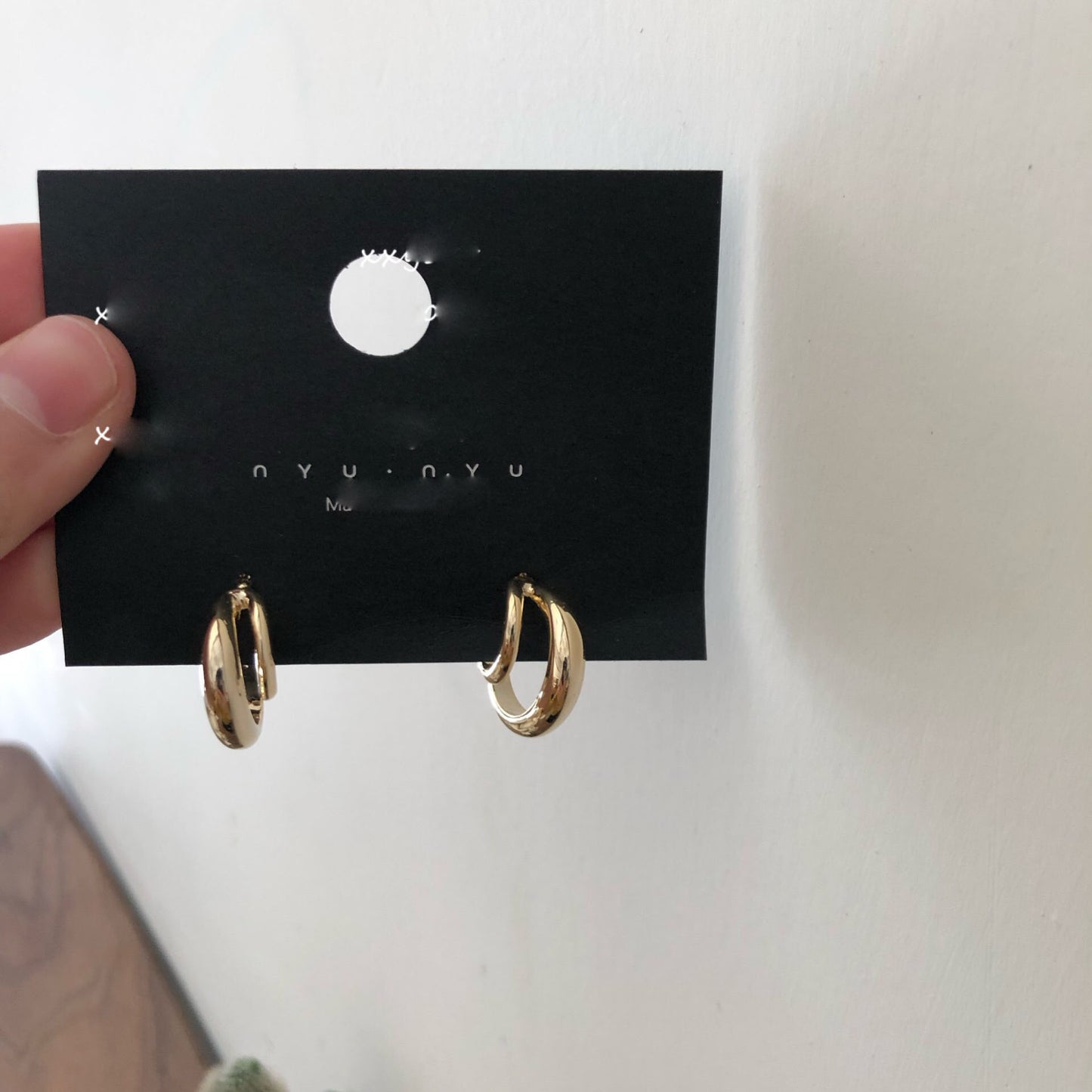 Versatile Shaped Korean Style Design High-grade Geometric Curved Earrings