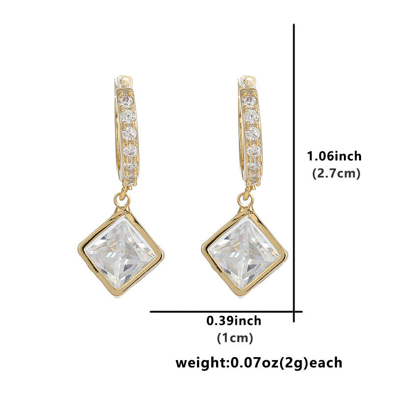 Sier Pin High Quality Temperament Korean Style High-grade Retro Earrings