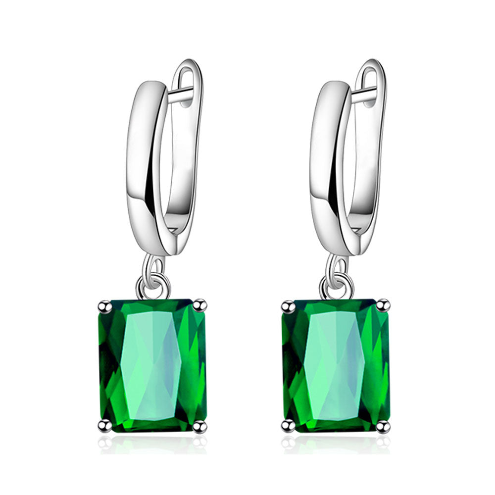 Romantic Fashion Rectangular Female Personality Square Ear Necklaces