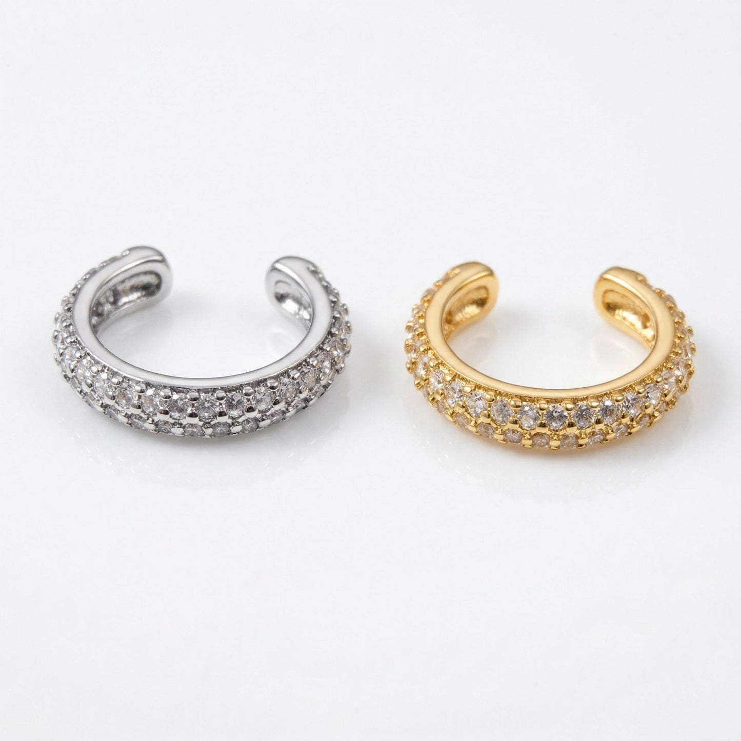 Copper Micro Inlaid Zircon Shaped Exquisite Versatile Without Ear Clip