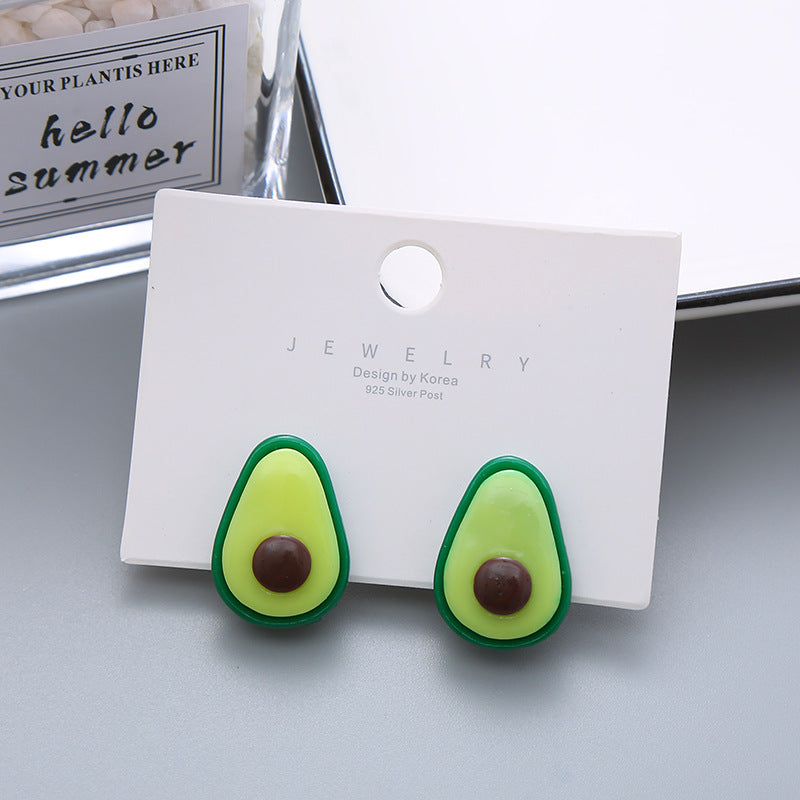 Children's Cute Vegetable Flower Korean Resin Ear Clip