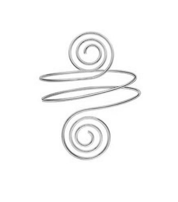 Geometric Spiral Armband Simple Temperament Texture Glossy Metal Arm Bracelet