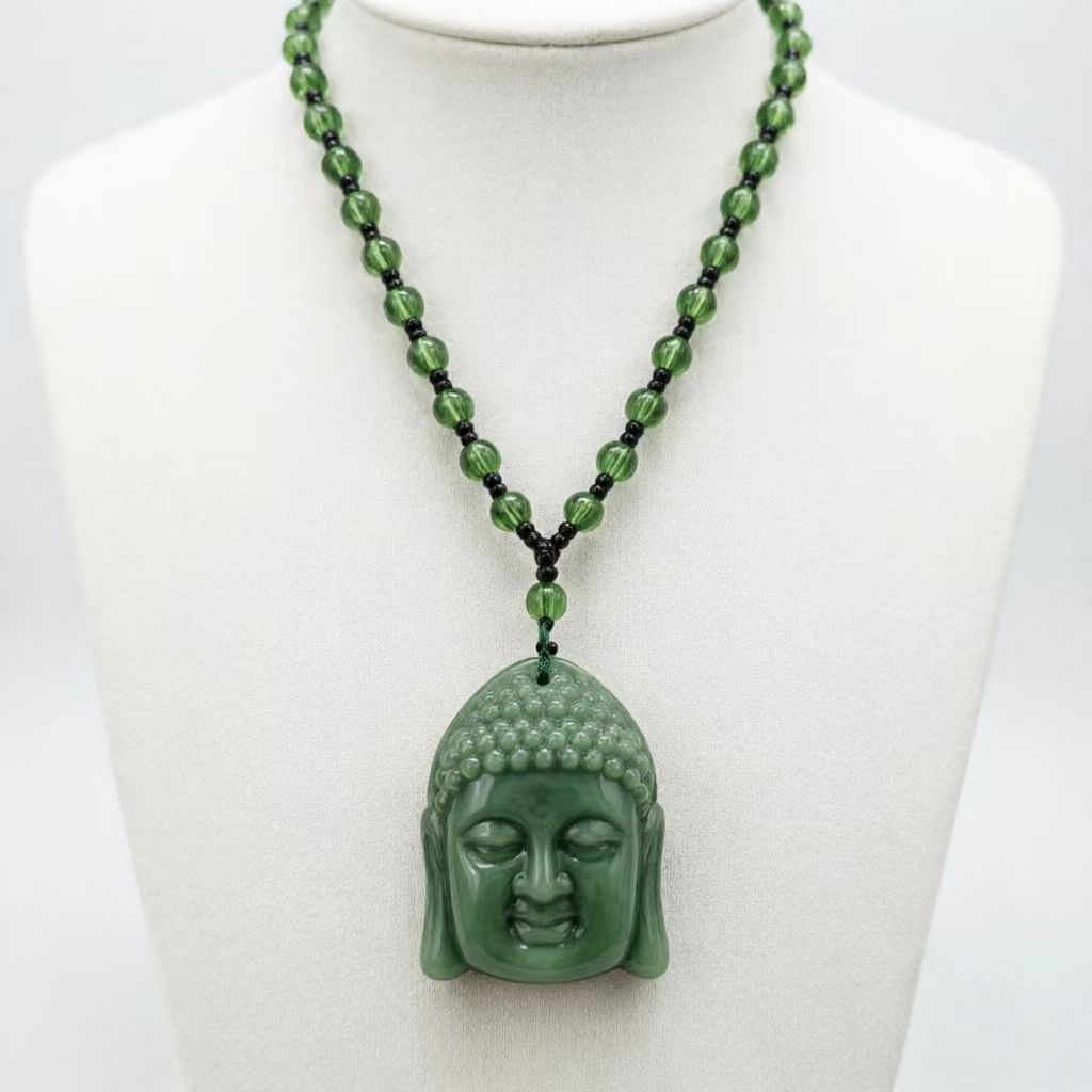 Head Imitation Beryl Maitreya Main Sweater Chain Scenic Pendants