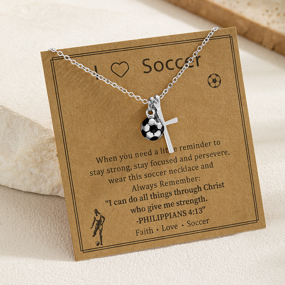 Sports Style Card Alloy Love Cross Basketball Necklaces