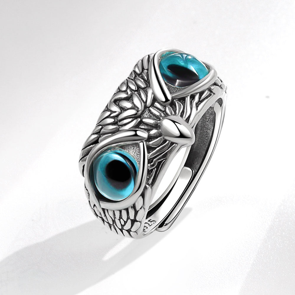 Women's & Men's & Eye Owl And Can Wear Open Adjustable Rings