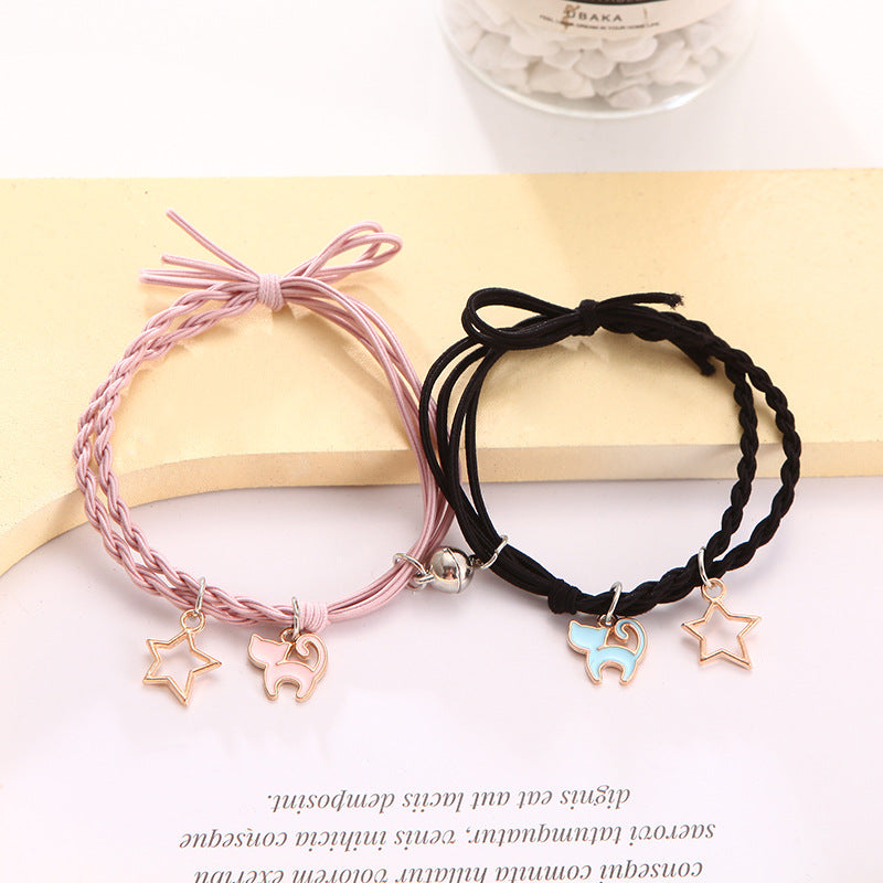 Female Couple Pair Rubber Band For Boyfriend Bracelets