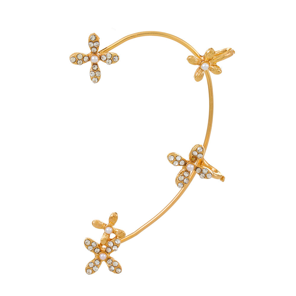 Women's Fairy Mori Style Diamond Butterfly Fashion Ear Clip