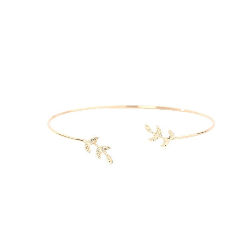 Charming Durable Attractive Leaf Open Fashion Bracelets
