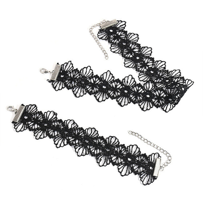 Wind Black Lace Female Temperament Sexy Necklaces