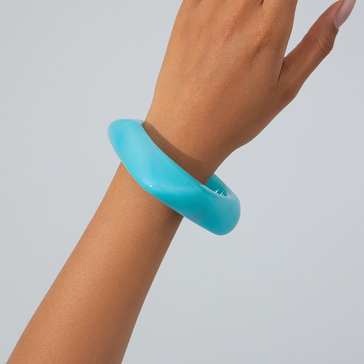 Irregular Translucent Female Personality Acrylic Color Bracelet