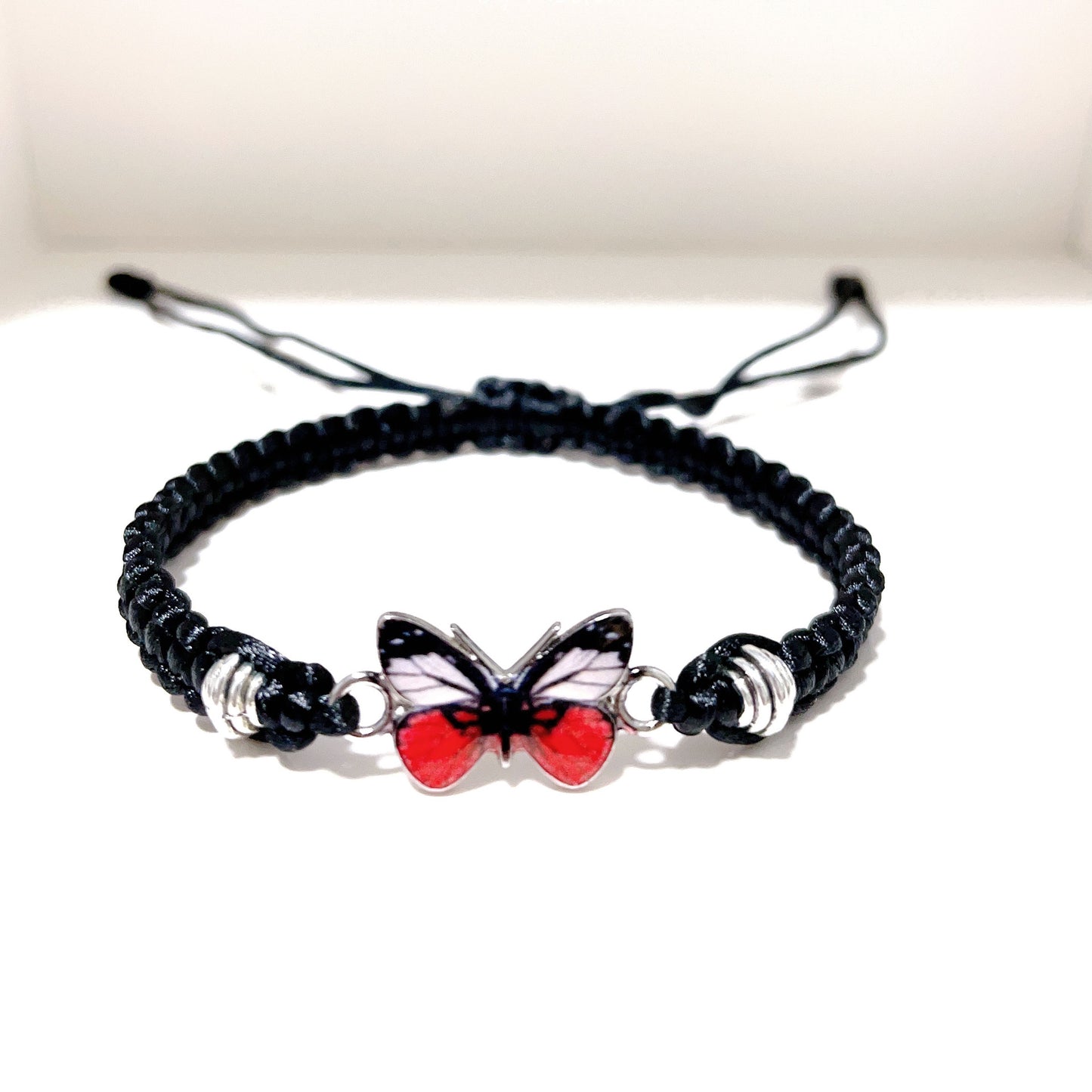 Multicolor Butterfly Couple Adjustable Fashion Friendship Bracelets