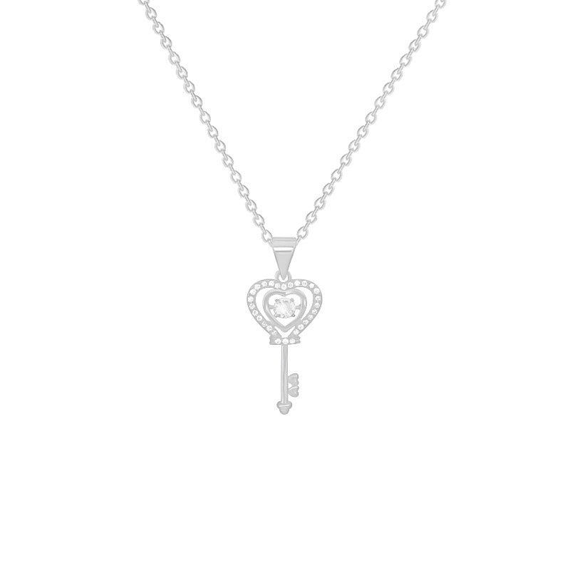 Pendentif clé Unique pour femme, colliers de clavicule de tempérament de luxe léger