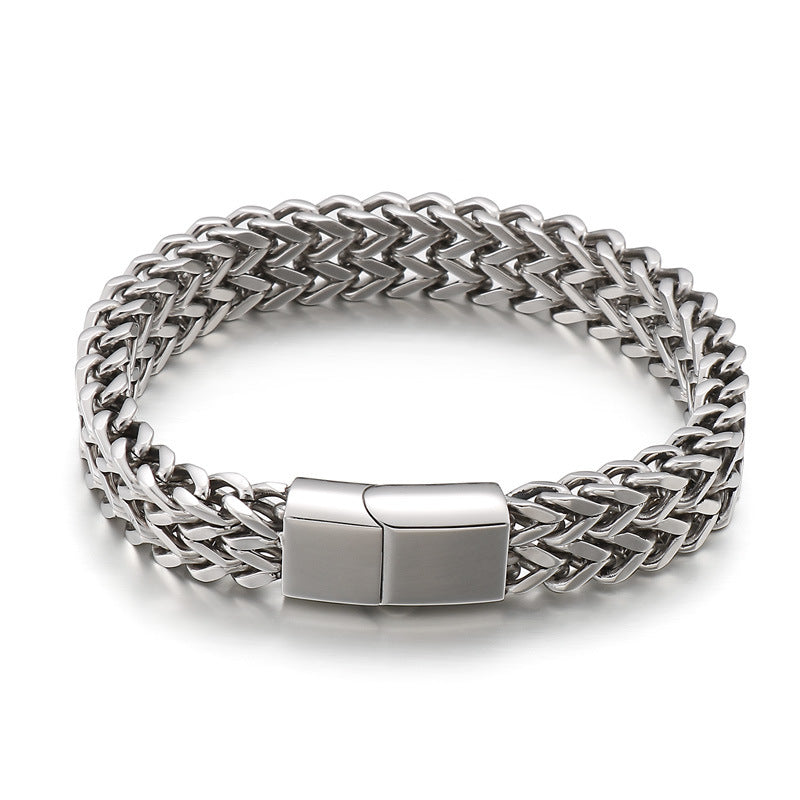 Men's Jewelry Simple Personality Woven Double Row Bracelets