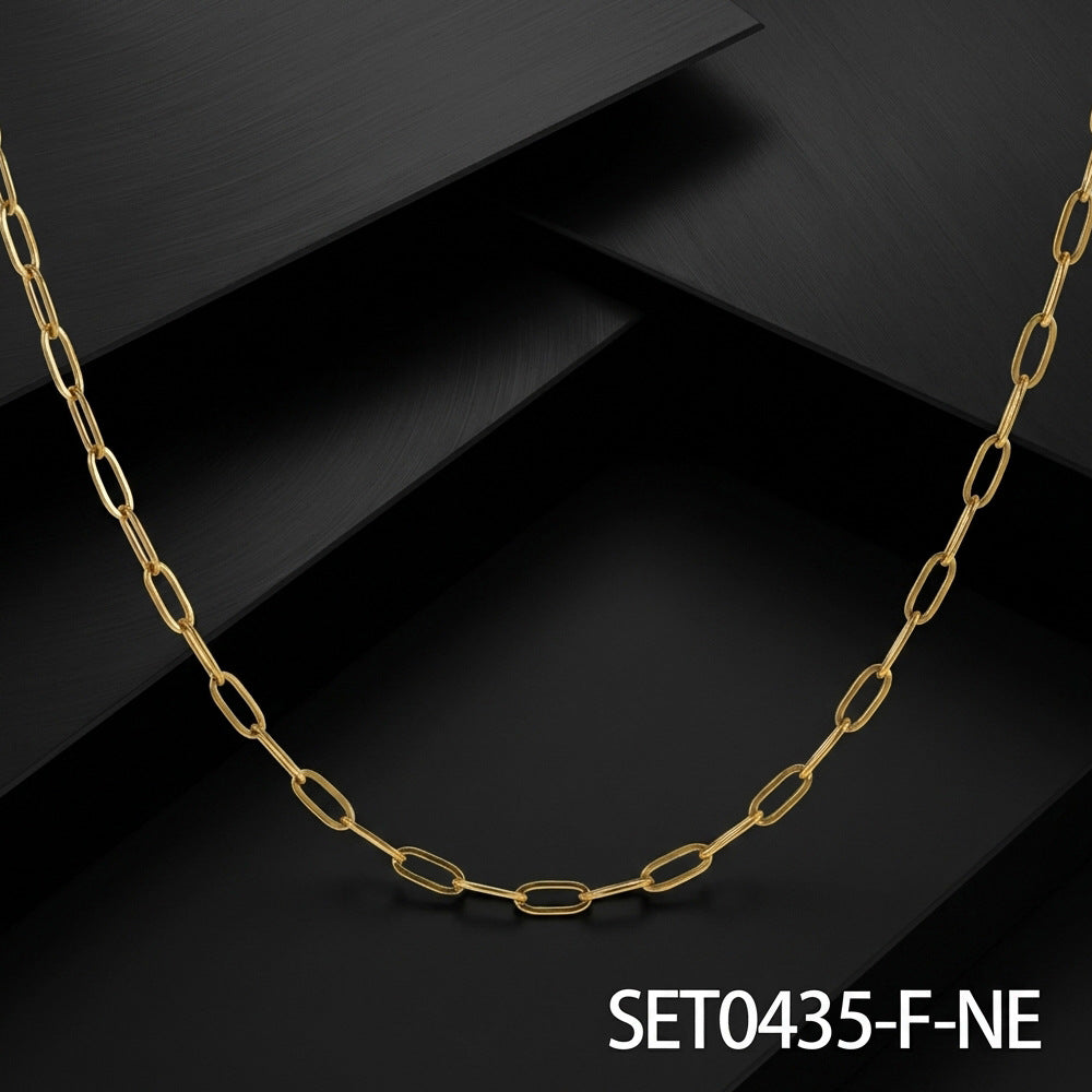 Clip Two-piece Special Interest Light Luxury Style Clavicle Chain Trendy Necklace
