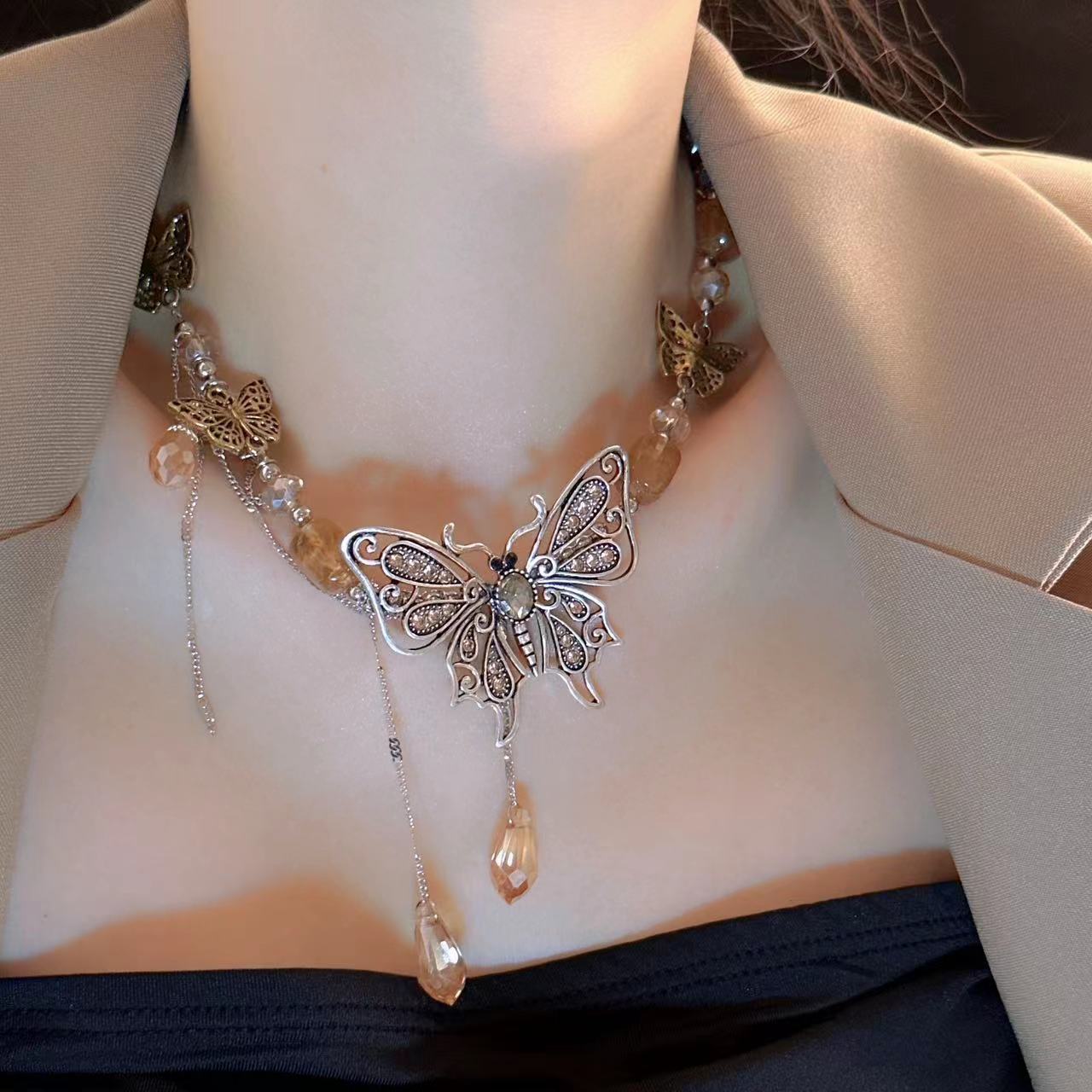 Tassel Clavicle Chain Female Niche Design Necklaces