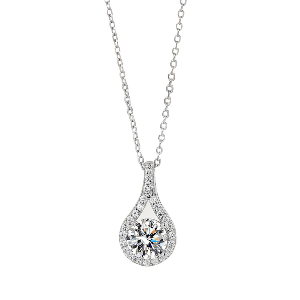 Elegante Diamant-Wassertropfen-Temperament-Minority-Halsketten