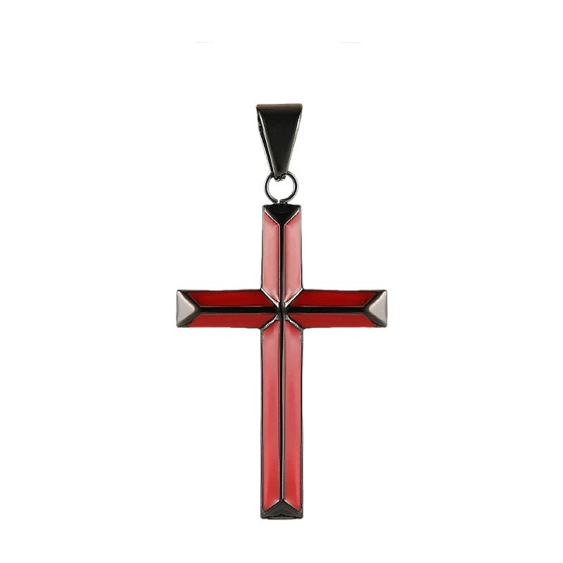 Women's & Men's Simple Cold Two-color Cross Punk Hip Hop Pendants