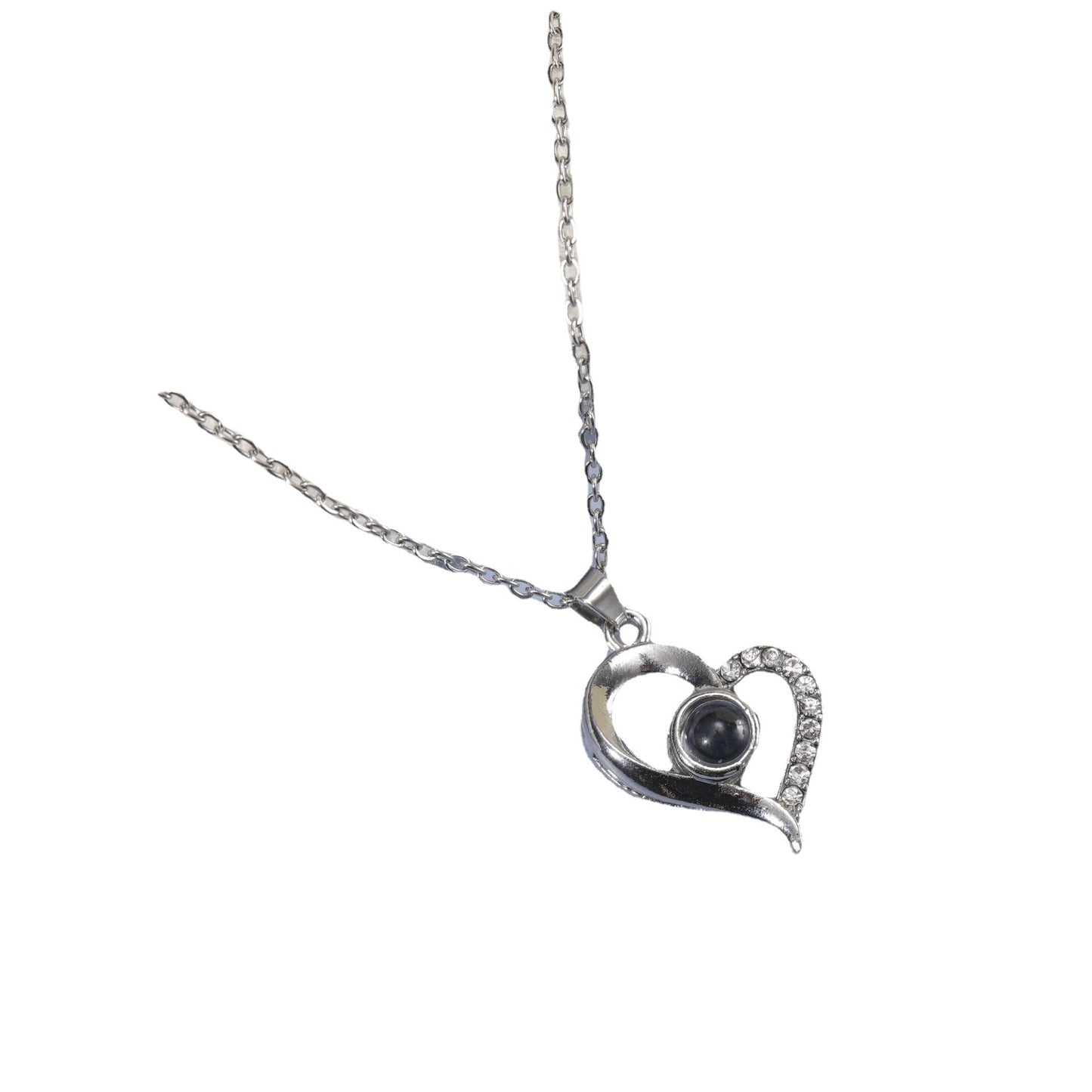 Women's & Men's & Love You Projection Memory Pendant Necklaces