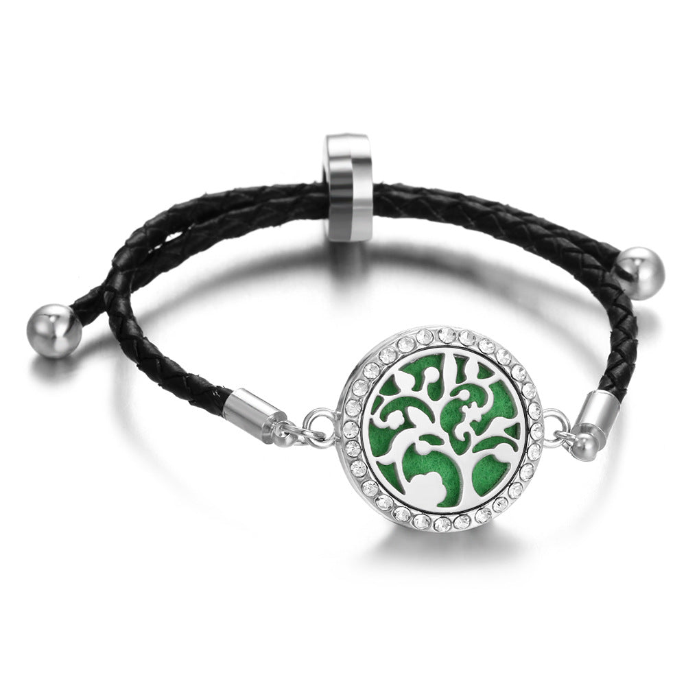 Leather Thread Perfume Diffuser Summer Braid Bracelet