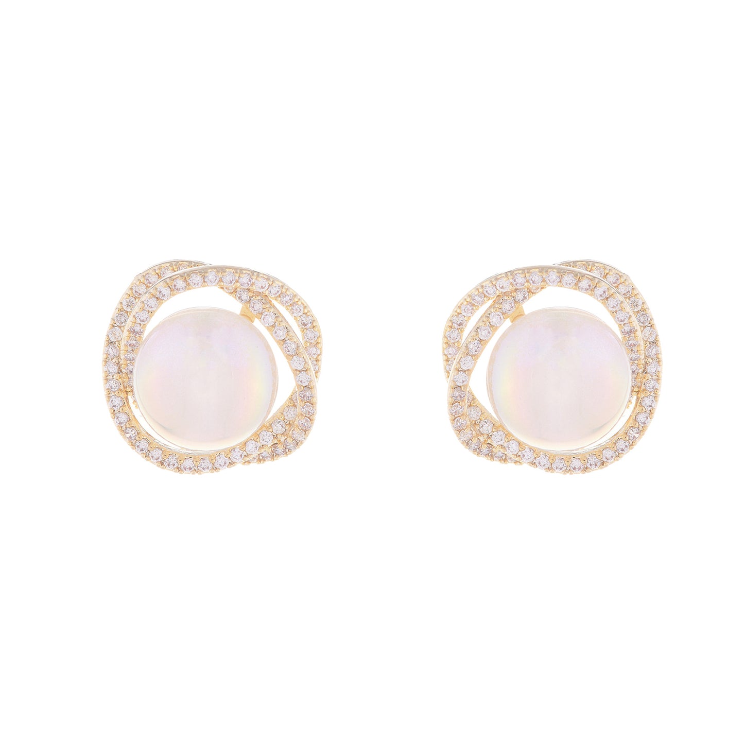 Design Zircon Mermaid Pearl Light Luxury Earrings