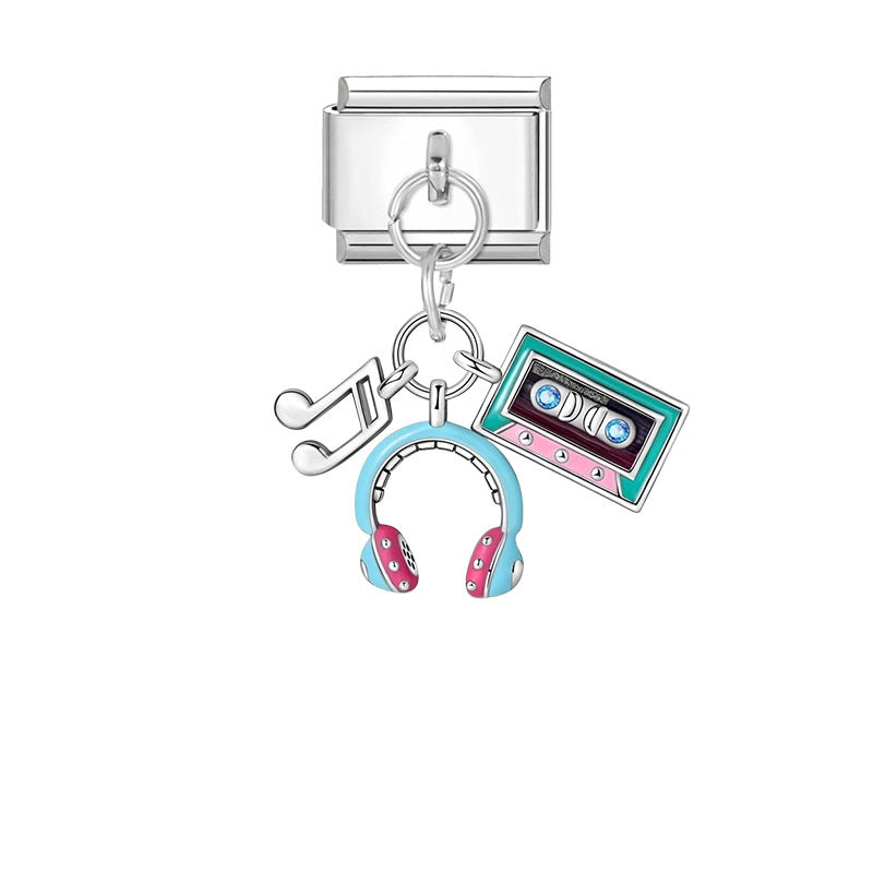 Creative Personality Italian Module Stainless Steel Bracelets