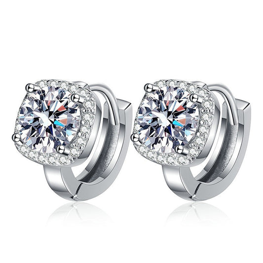 Women's Square Sugar Bag Design Sense Affordable Luxury Stud Earrings